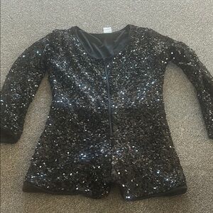 Sequin Black Jacket